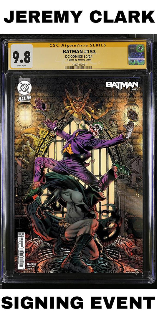 BATMAN #153 DC TONY HARRIS & JEREMY CLARK VARIANT CGC/RAW 9.8 NM SIGNED PRESALE