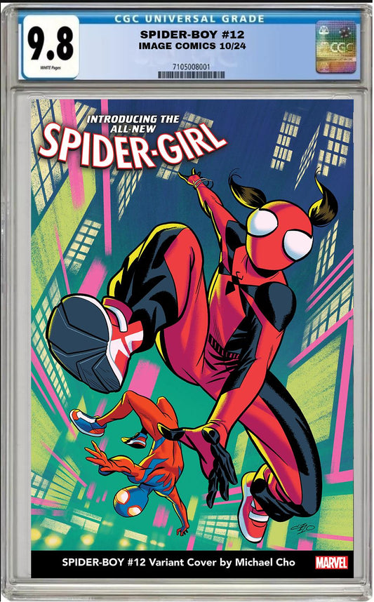 SPIDER-BOY #12 MARVEL MICHAEL CHO VARIANT 2024 CGC 9.8 NM PRESALE 10/23