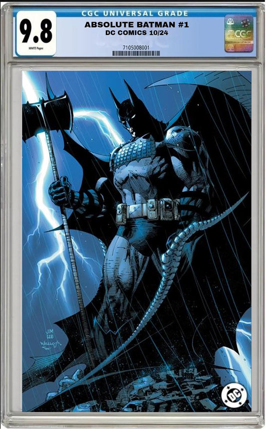 ABSOLUTE BATMAN #1 DC 2024 CVR J JIM LEE FOIL VARIANT CGC 9.8 NM PRESALE 10/9