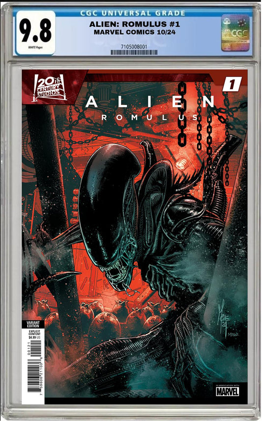 ALIEN: ROMULUS #1 MARVEL MARCO CHECCHETTO VARIANT CGC 9.8 NM PRESALE 10/16