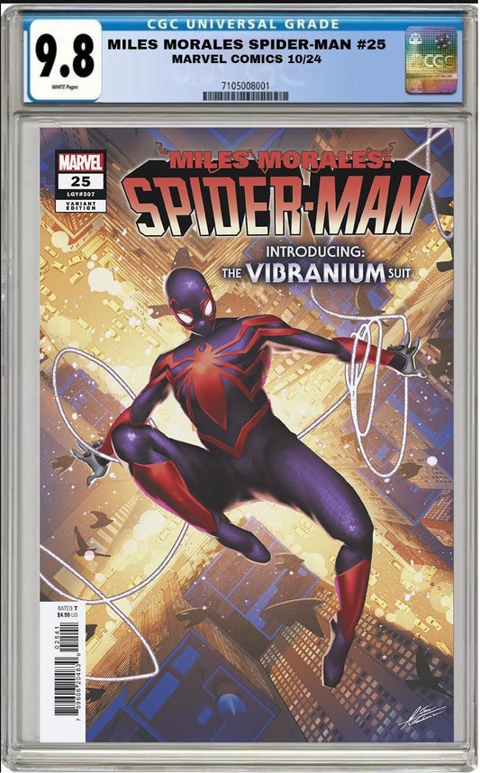 MILES MORALES SPIDER-MAN #25 MARVEL MATEUS MANHANINI VARIANT CGC 9.8 PRESALE