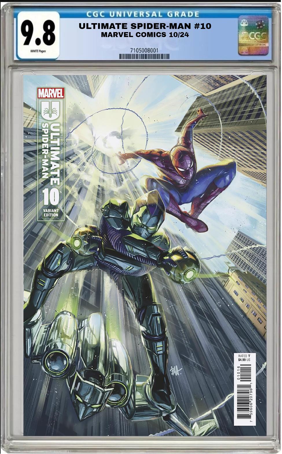 ULTIMATE SPIDER-MAN #10 MARVEL 1:25 BEN HARVEY VARIANT CGC 9.8 NM PRESALE 10/16