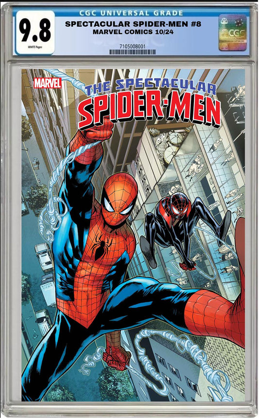 SPECTACULAR SPIDER-MEN #8 MARVEL HUMBERTO RAMOS MAIN COVER CGC 9.8 PRESALE 10/16