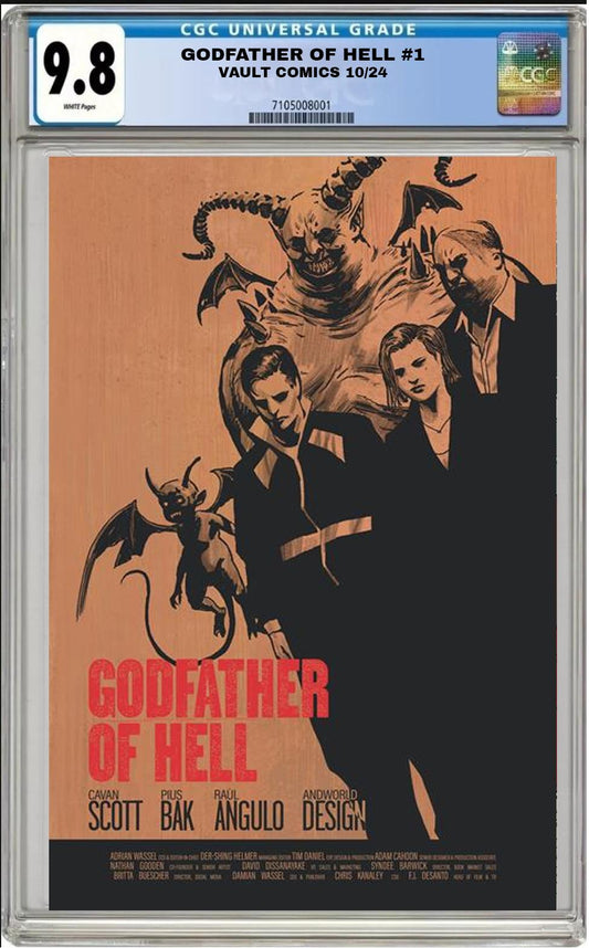 GODFATHER OF HELL #1 VAULT 1:10 HIXSON RESERVOIR DOGS VARIANT CGC 9.8 PRESALE