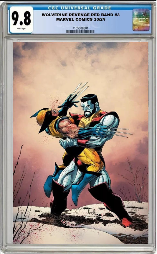 WOLVERINE REVENGE RED BAND 3 MARVEL 1:100 CAPULLO VIRGIN VARIANT CGC 9.8 PRESALE