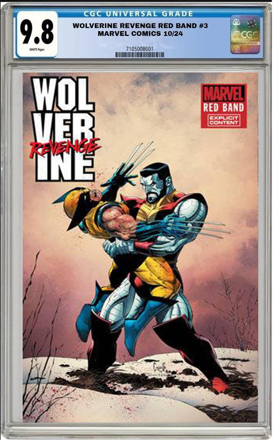 WOLVERINE REVENGE RED BAND #3 MARVEL CAPULLO MAIN COVER 2024 CGC 9.8 NM PRESALE