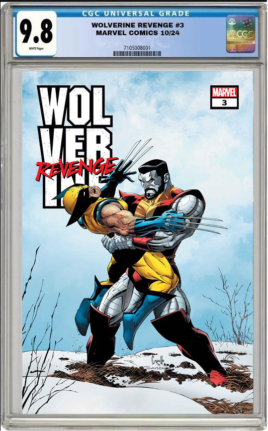 WOLVERINE REVENGE #3 MARVEL MAIN COVER GREG CAPULLO CGC 9.8 NM PRESALE 10/30