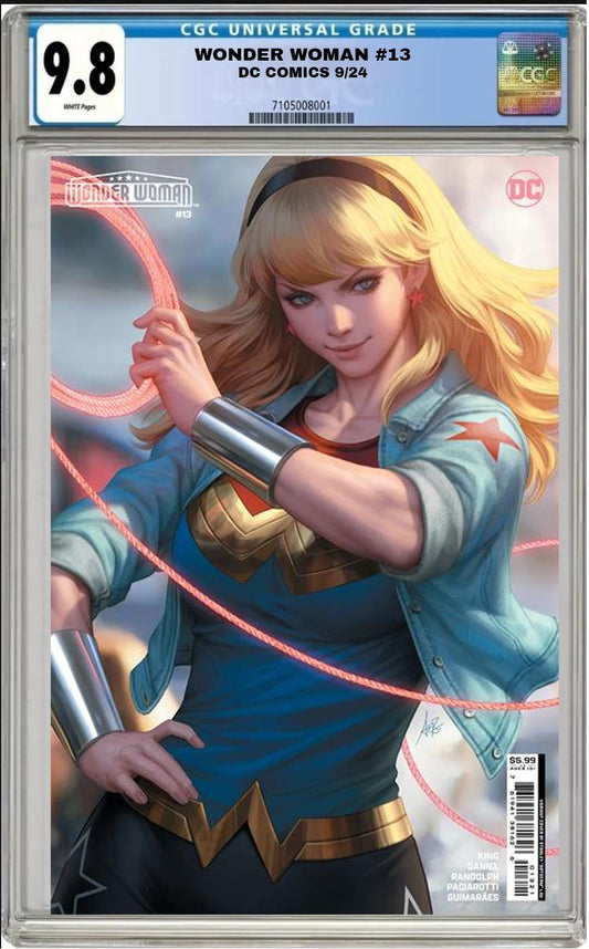 WONDER WOMAN #13 DC COMICS 2024 ARTGERM LAU VARIANT CGC 9.8 NM