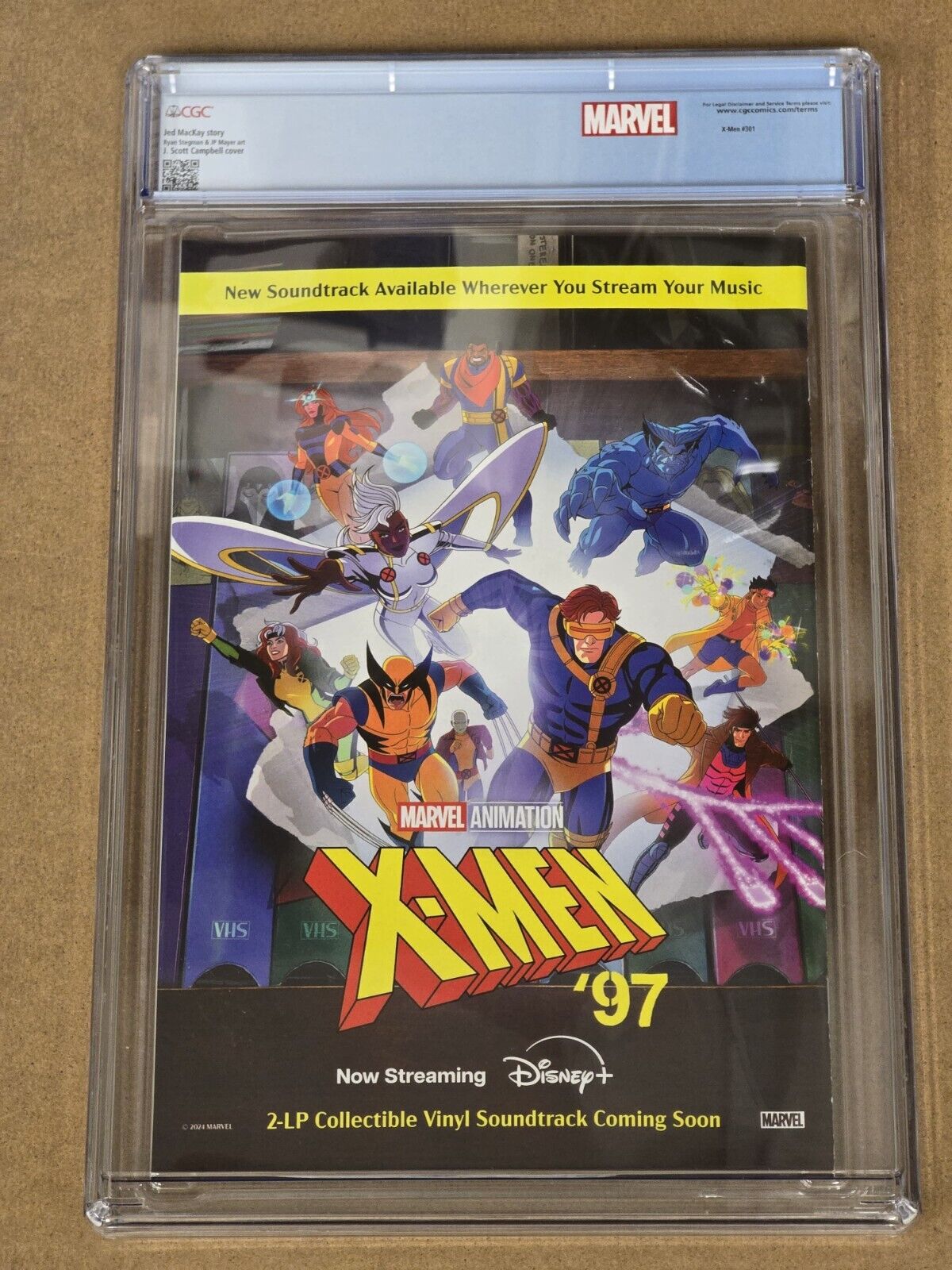 X-MEN #1 MARVEL COMICS 2024 J SCOTT CAMPBELL VARIANT CGC 9.8 NM CUSTOM LABEL