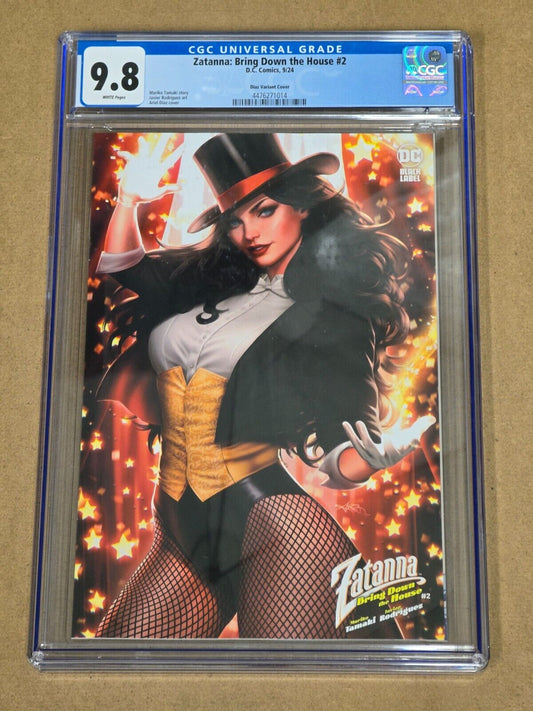 Zatanna Bring Down The House #2 DC Comics Variant Cover C Ariel Diaz CGC 9.8 NM