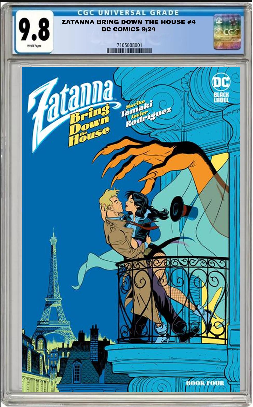 ZATANNA BRING DOWN THE HOUSE #4 DC JAVIER RODRIGUEZ VARIANT CGC 9.8 NM PRESALE