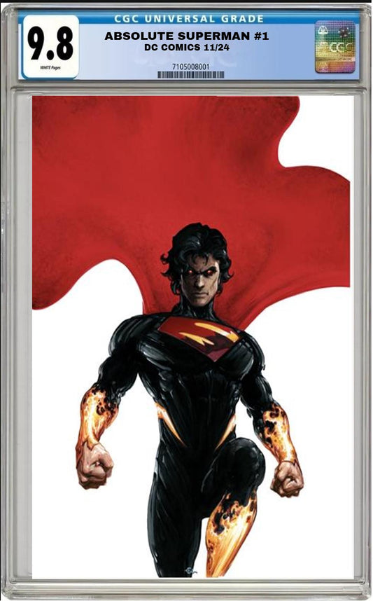 ABSOLUTE SUPERMAN #1 DC 1:50 CLAYTON CRAIN VARIANT CGC 9.8 NM PRESALE 11/6