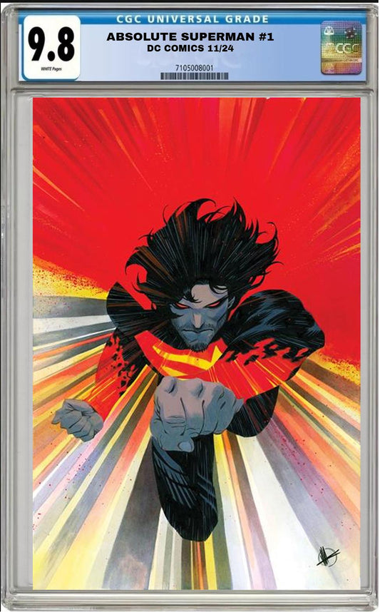 ABSOLUTE SUPERMAN #1 DC 1:25 MATTEO SCALERA VARIANT CGC 9.8 NM PRESALE 11/6