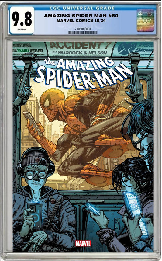 AMAZING SPIDER-MAN #60 MARVEL STEPHEN PLATT VARIANT CGC 9.8 NM PRESALE 10/31