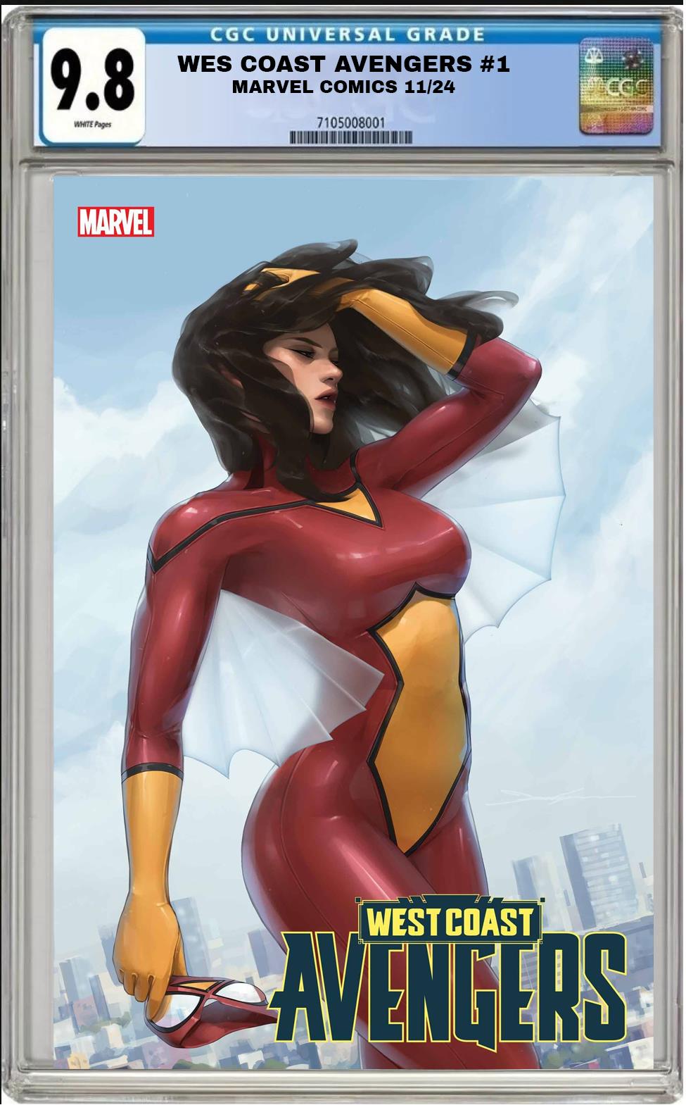 WEST COAST AVENGERS #1 MARVEL JEEHYUNG LEE 1:50 VIRGIN VARIANT CGC 9.8 PRESALE