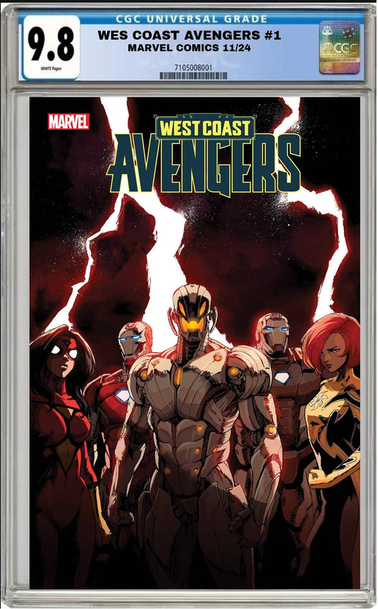 WEST COAST AVENGERS #1 MARVEL 2024 DANNY KIM VARIANT CGC 9.8 NM PRESALE 11/27