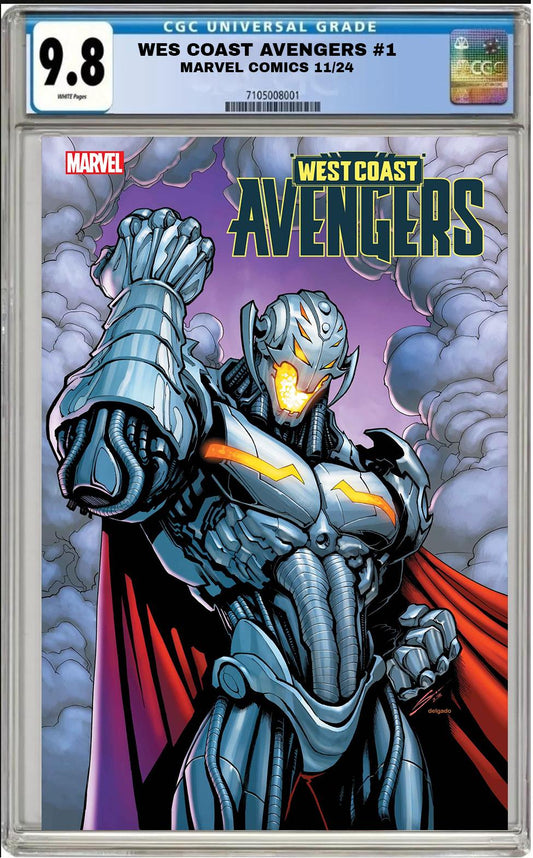 WEST COAST AVENGERS #1 MARVEL 2024 1:25 SANDOVAL VARIANT CGC 9.8 PRESALE 11/27