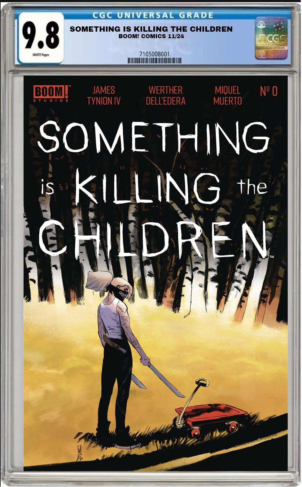 SOMETHING IS KILLING THE CHILDREN #0 BOOM! DELL EDERA MAIN COVER CGC 9.8 PRESALE