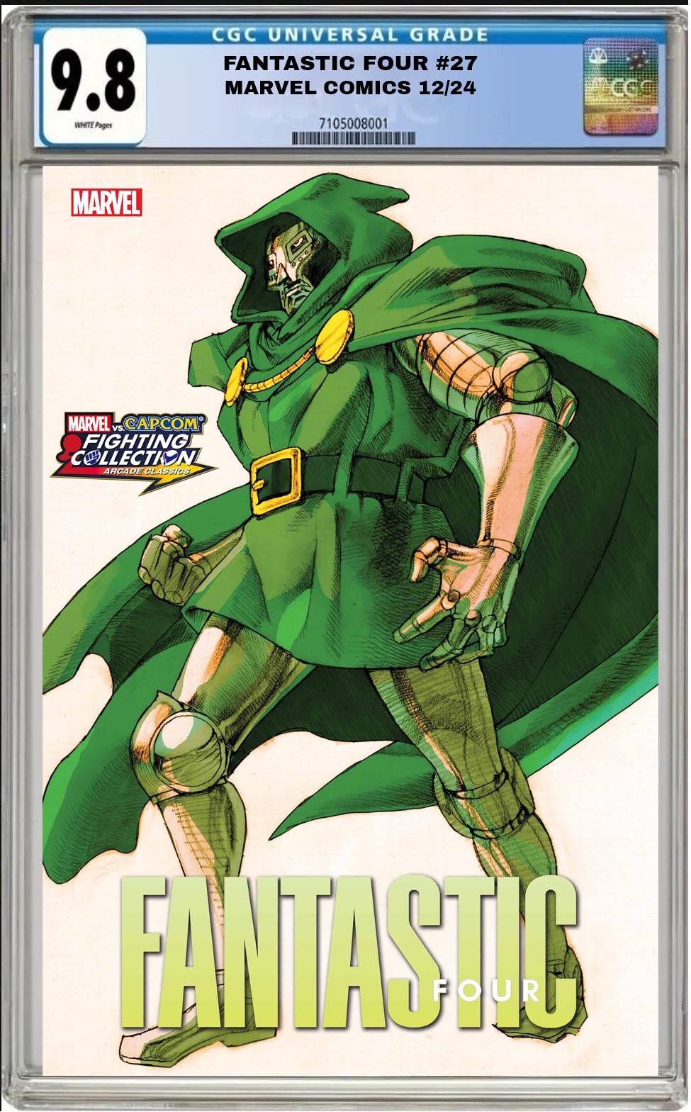 FANTASTIC FOUR #27 MARVEL 2024 BENGUS DR DOOM VARIANT CGC 9.8 NM PRESALE 12/18