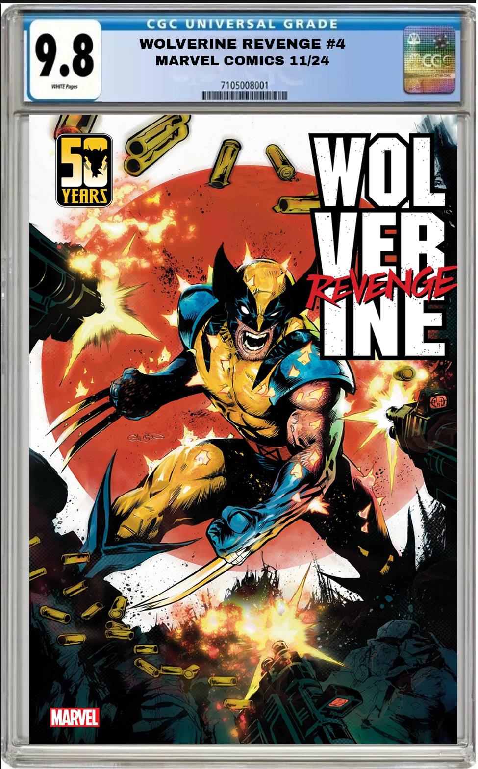 WOLVERINE REVENGE #4 MARVEL PATRICK GLEASON VARIANT CGC 9.8 NM PRESALE 11/28