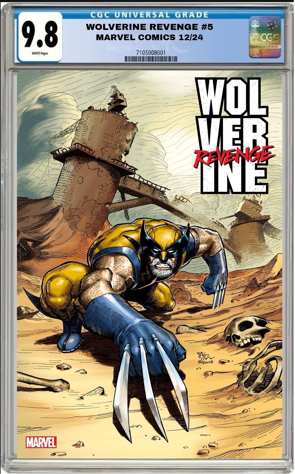 WOLVERINE REVENGE #5 MARVEL E.J. SU VARIANT 2024 CGC 9.8 NM PRESALE 12/25