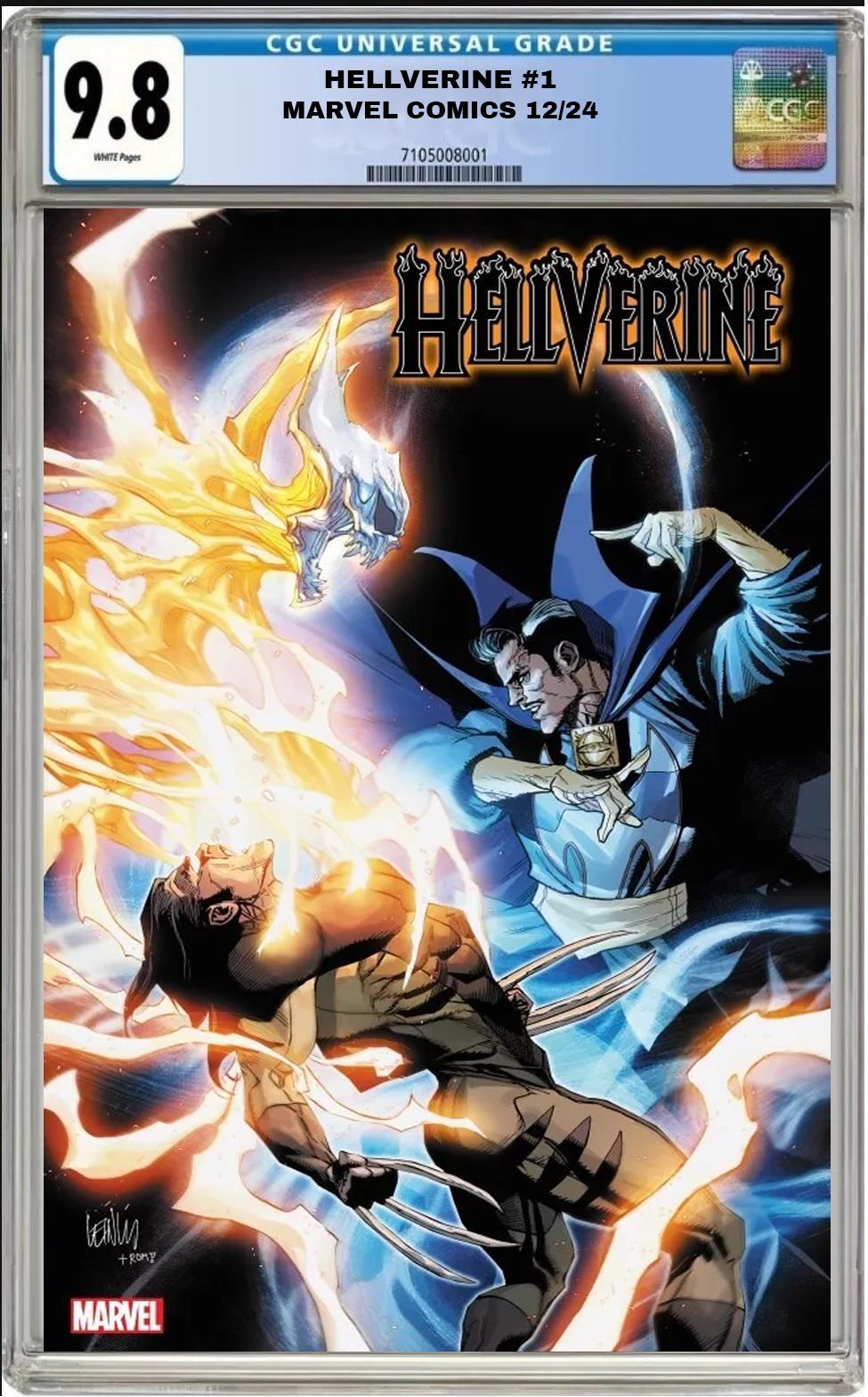 HELLVERINE #1 MARVEL 1:25 LEINIL YU VARIANT CGC 9.8 NM PRESALE 12/19