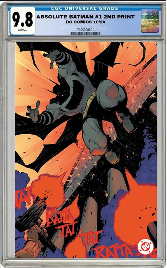 ABSOLUTE BATMAN #1 DC DRAGOTTA FOIL 2ND PRINT VARIANT CGC 9.8 NM PRESALE 10/30