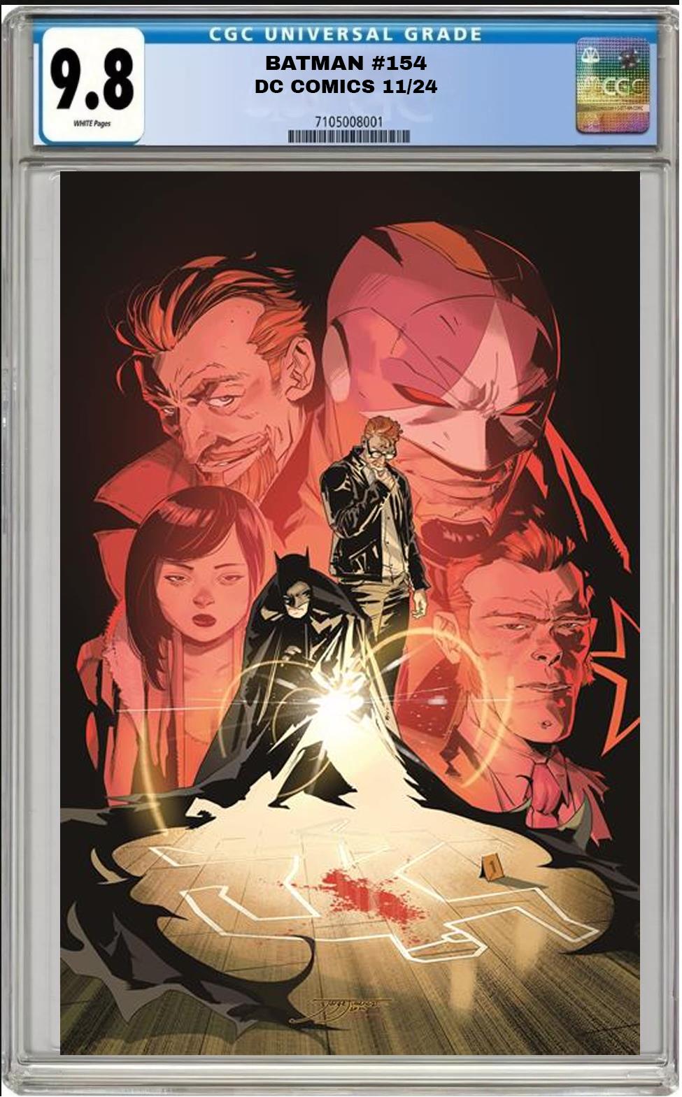 BATMAN #154 DC 2024 JORGE JIMENEZ MAIN CVR CGC 9.8 NM PRESALE 11/6