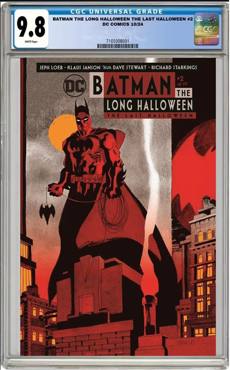 BATMAN THE LONG HALLOWEEN LAST HALLOWEEN #2 DC CVR A TIM SALE CGC 9.8 NM PRESALE