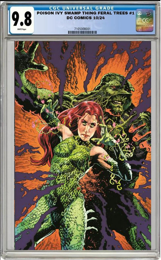 POISON IVY SWAMP THING FERAL TREES #1 DC MIKE PERKINS VARIANT CGC 9.8 NM PRESALE