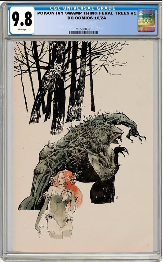 POISON IVY SWAMP THING FERAL TREES #1 DC 1:25 WOOD VARIANT CGC 9.8 NM PRESALE