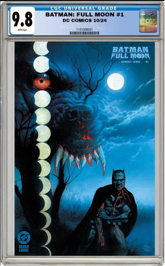 BATMAN FULL MOON #1 DC CVR B STEVE BEACH VARIANT CGC 9.8 NM PRESALE 10/16