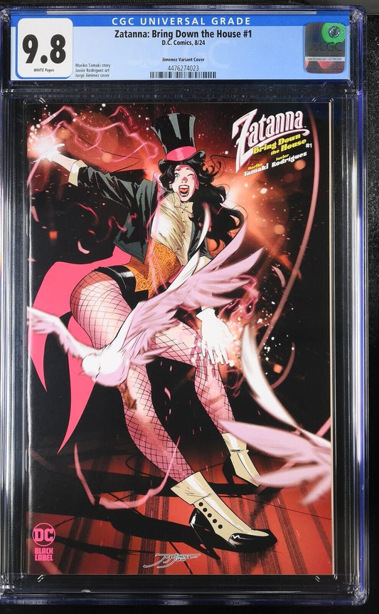 ZATANNA BRING DOWN THE HOUSE #1 DC COMICS 2024 JORGE JIMENEZ VARIANT CGC 9.8 NM