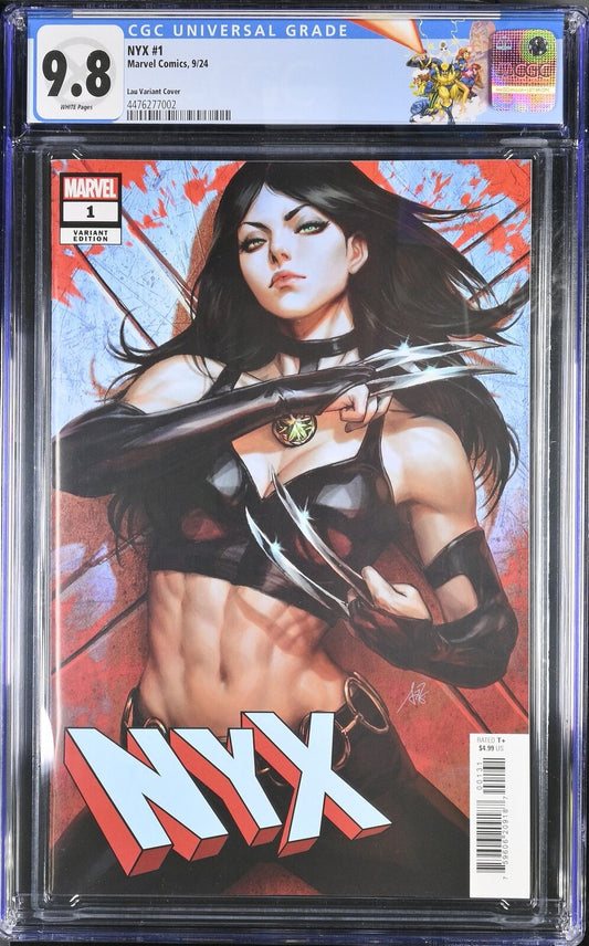 NYX #1 MARVEL COMICS 2024 ARTGERM VARIANT CGC 9.8 NM CUSTOM LABEL