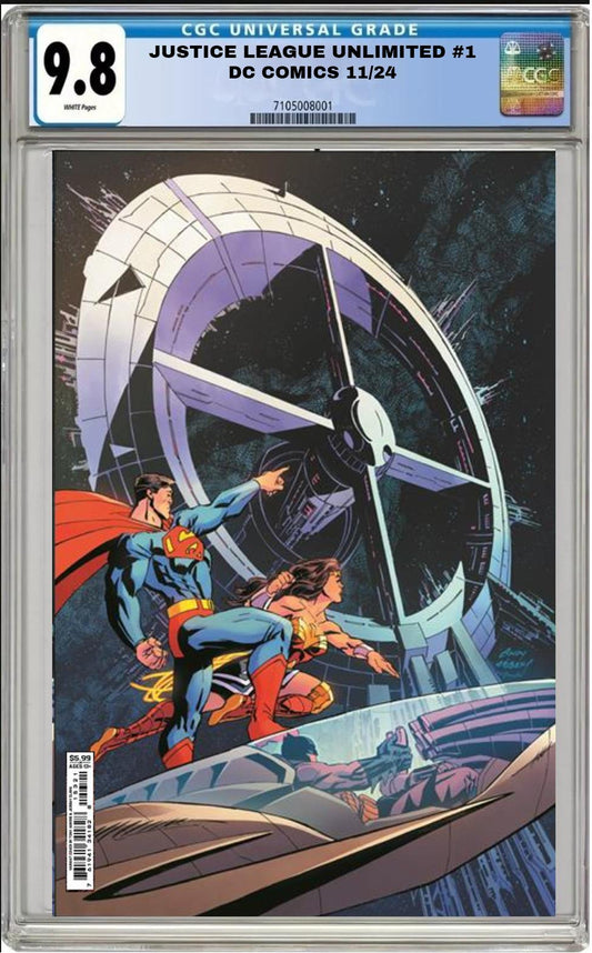 JUSTICE LEAGUE UNLIMITED #1 DC ANDY KUBERT VARIANT CGC 9.8 NM PRESALE 11/27