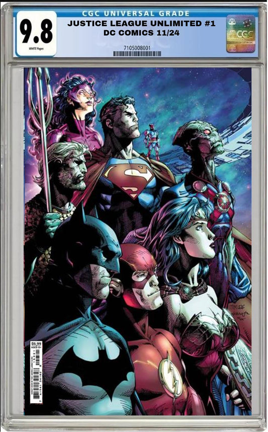 JUSTICE LEAGUE UNLIMITED #1 DC COMICS CVR B JIM LEE VARIANT CGC 9.8 NM/MT