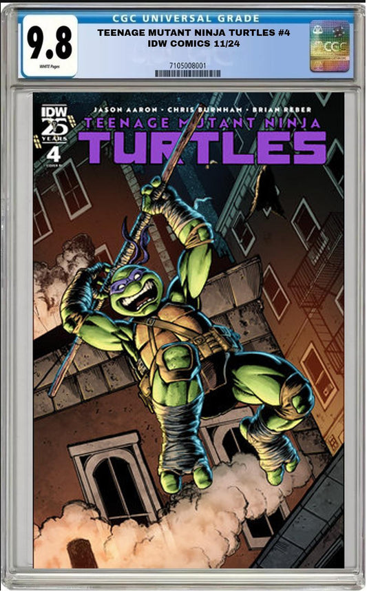 TEENAGE MUTANT NINJA TURTLES #4 IDW 2024 1:50 ROBERTSON VARIANT CGC 9.8 PRESALE