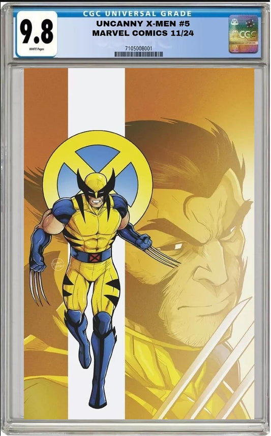 UNCANNY X-MEN #5 MARVEL 1:50 VECCHIO VIRGIN WOLVERINE VARIANT CGC 9.8 PRESALE