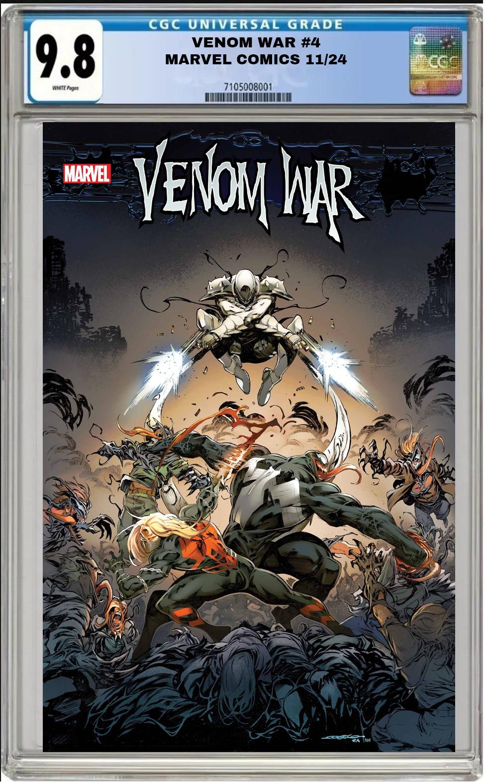 VENOM WAR #4 MARVEL 2024 IBAN COELLO MAIN COVER CGC 9.8 NM SHIPS NOW