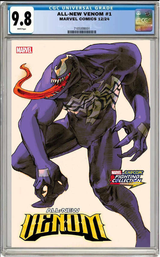 ALL-NEW VENOM #1 MARVEL 2024 BENGUS VS CAPCOM VARIANT CGC 9.8 NM PRESALE 12/5