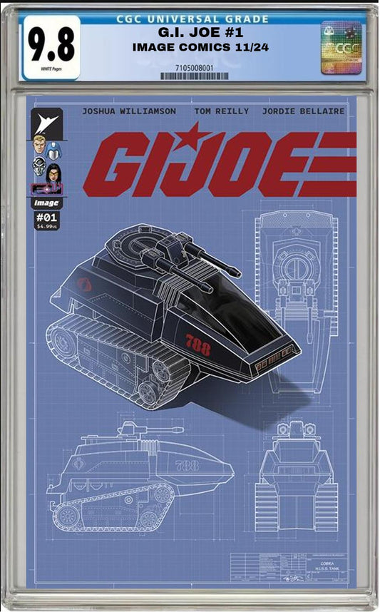 GI JOE #1 IMAGE 2024 CVR J 1:50 EJ SU FOIL VARIANT CGC 9.8 NM PRESALE 11/13