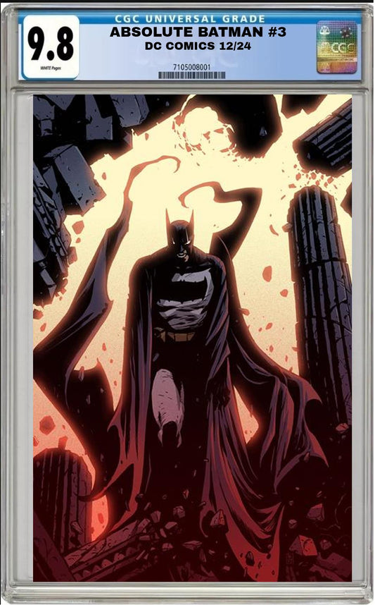 ABSOLUTE BATMAN #3 DC CVR B BECKY CLOONAN VARIANT CGC 9.8 NM PRESALE 12/18