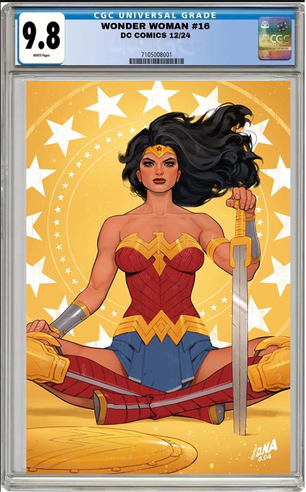 WONDER WOMAN #16 CVR B DAVID NAKAYAMA VARIANT 2024 CGC 9.8 NM PRESALE 12/18