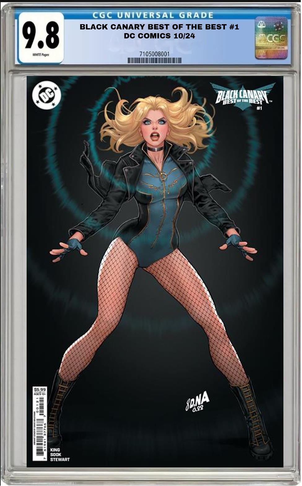 BLACK CANARY BEST OF THE BEST #1 DC DAVID NAKAYAMA VARIANT CGC 9.8 PRESALE 11/27