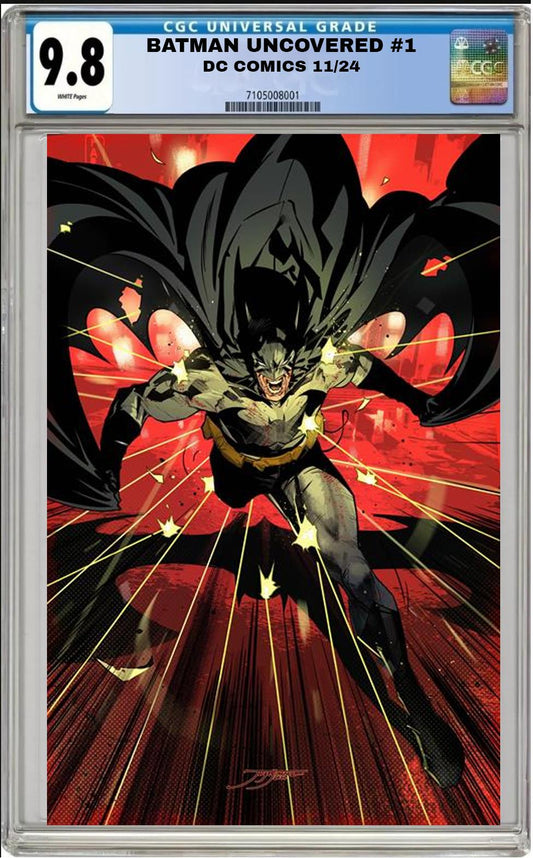 BATMAN UNCOVERED #1 DC 1:50 JORGE JIMENEZ VIRGIN VARIANT CGC 9.8 PRESALE 11/13