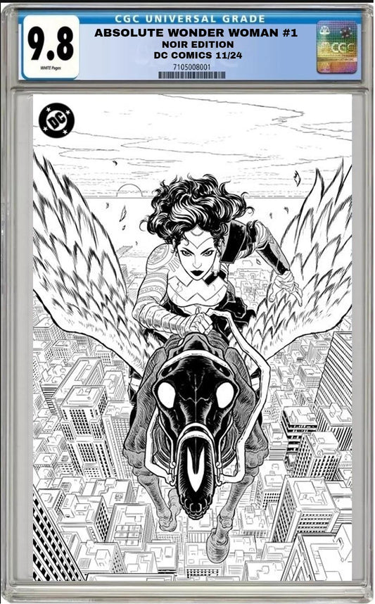 ABSOLUTE WONDER WOMAN NOIR EDITION #1 DC SHERMAN FOIL CGC 9.8 NM PRESALE 11/27