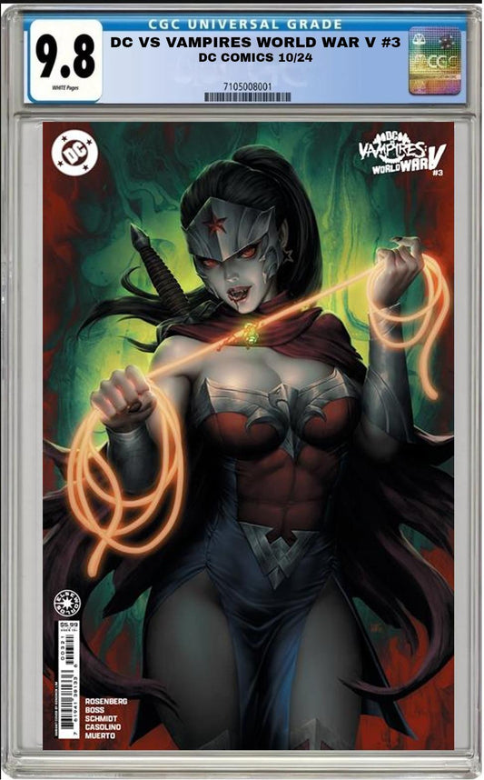 DC VS VAMPIRES WORLD WAR V #3 CVR B KUNKKA LIM VARIANT CGC 9.8 NM PRESALE 10/