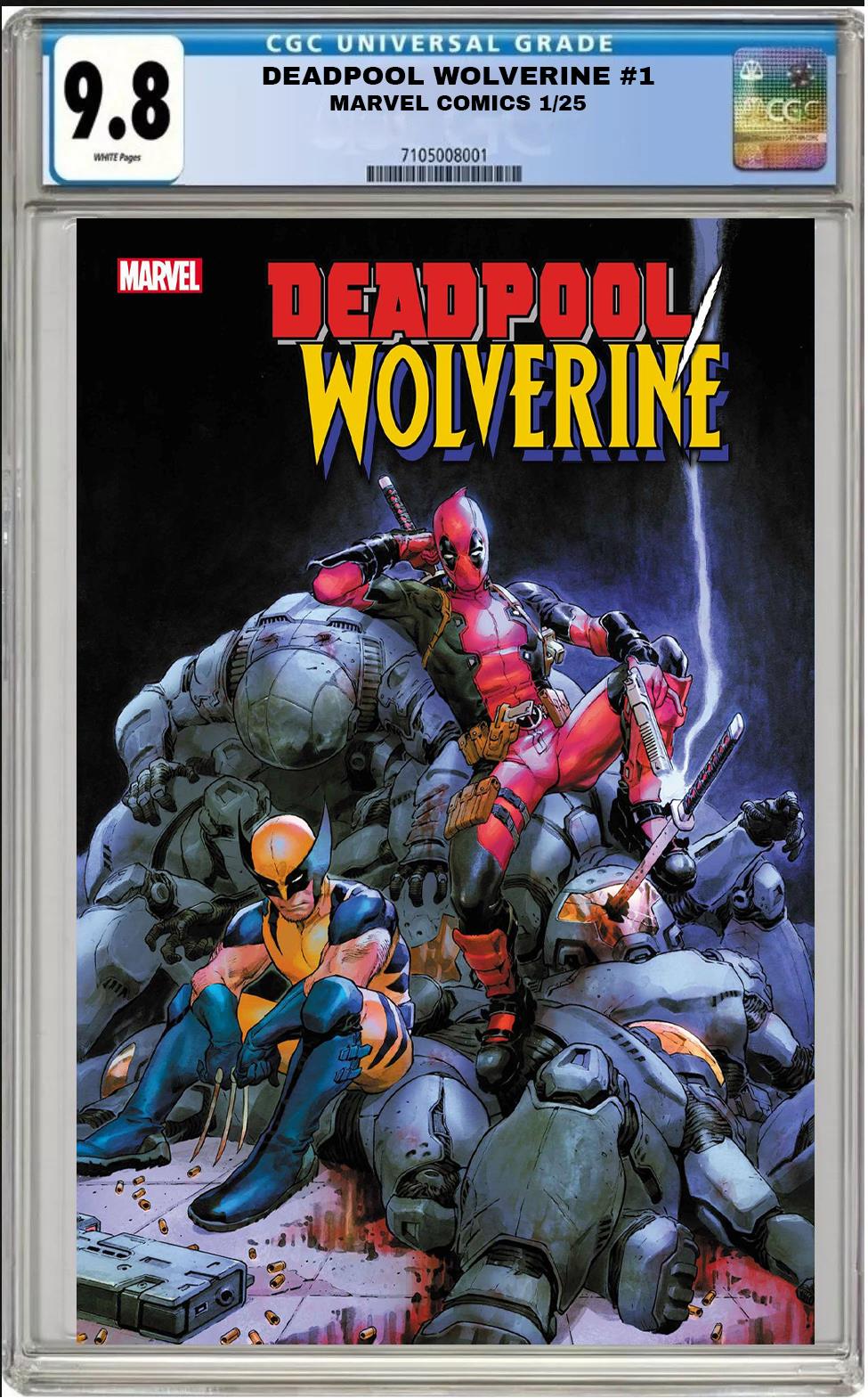 DEADPOOL WOLVERINE #1 MARVEL 1:25 JEROME OPENA VARIANT CGC 9.8 NM PRESALE 1/1/25