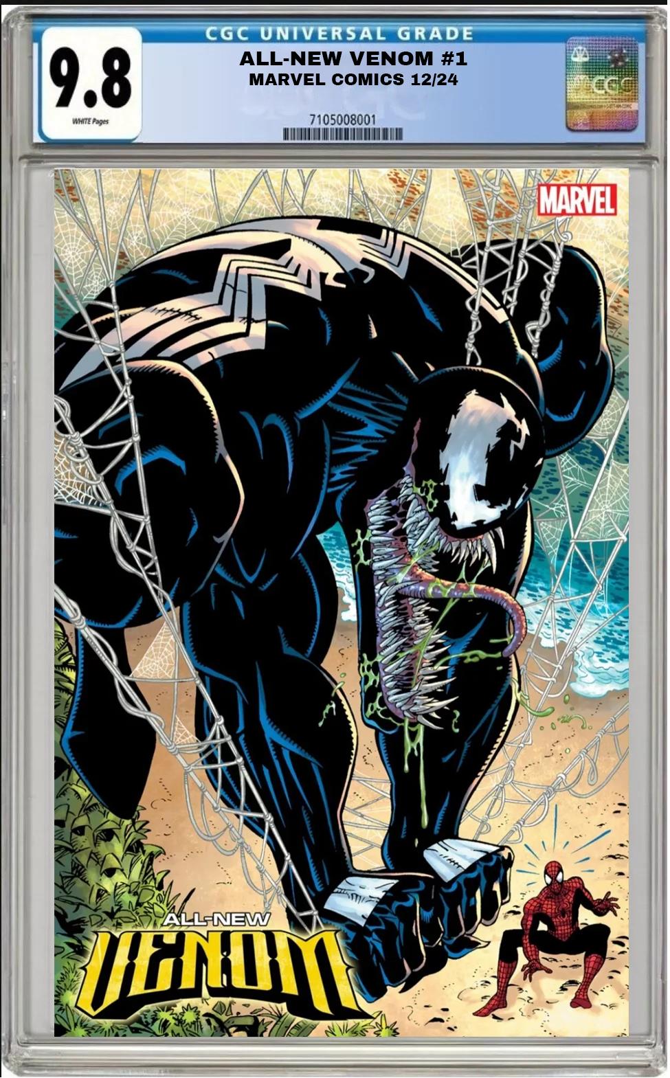 ALL-NEW VENOM #1 MARVEL 1:50 ERIK LARSEN VARIANT CGC 9.8 NM PRESALE 12/5 KEY