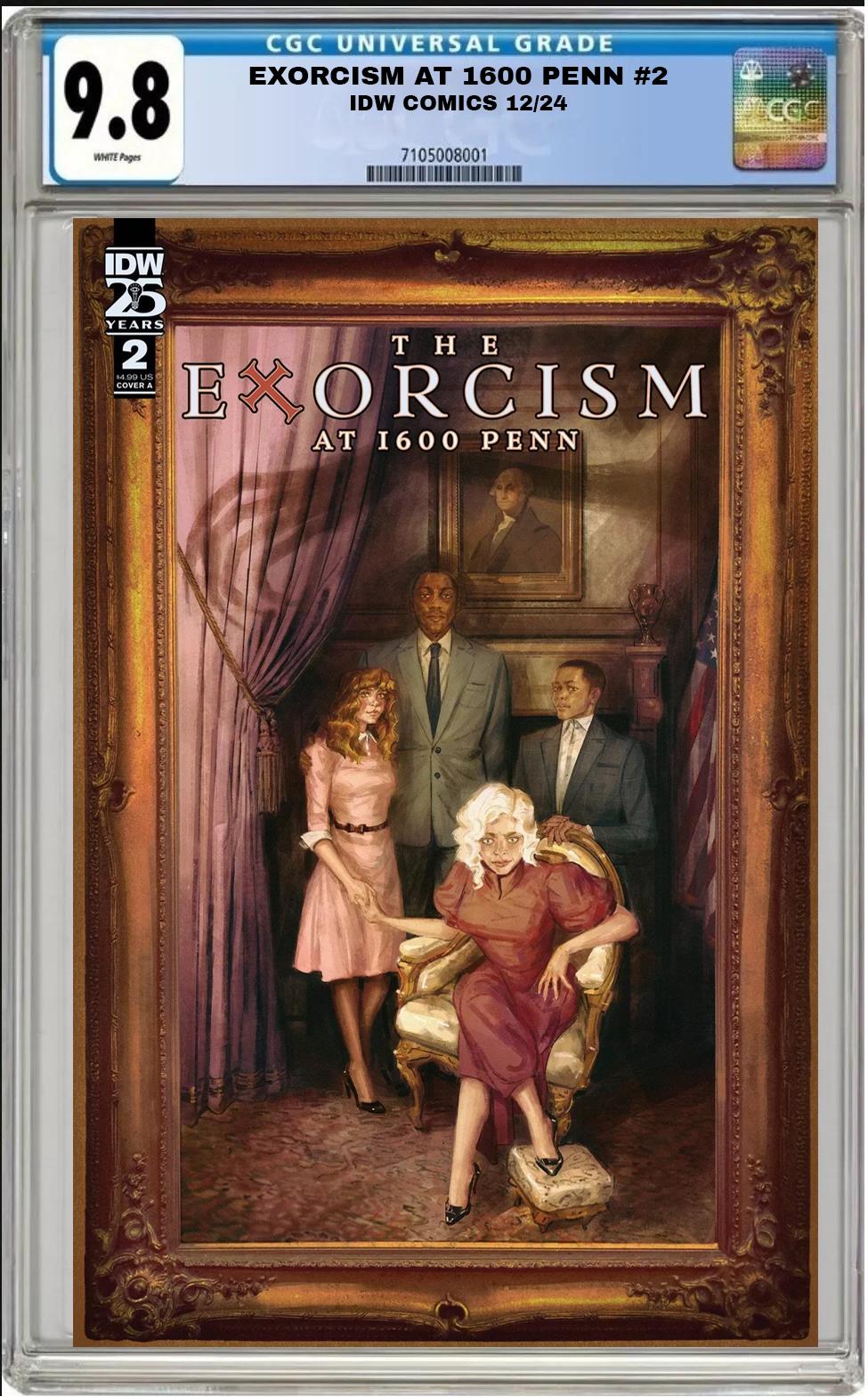 EXORCISM AT 1600 PENN #2 IDW 2024 CVR A DEL REY CGC 9.8 PRESALE 12/4